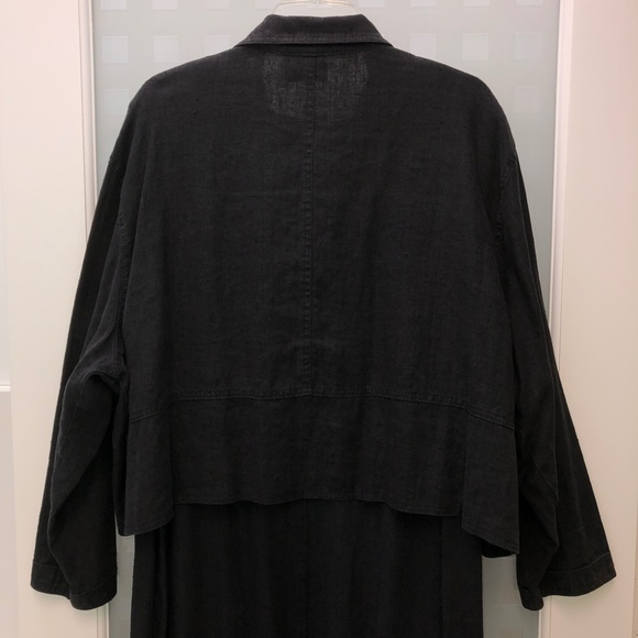 🎉2HP🎉 STUDIO EASE Linen A-Line Sleeveless Maxi Dress + Jacket Set, Vintage 24W - Picture 7 of 16